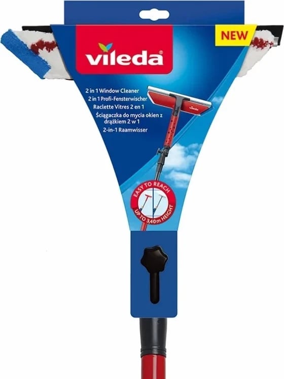 Pastrues për dritare Vileda, e kuqe Pastrues për dritare Vileda, e kuqe