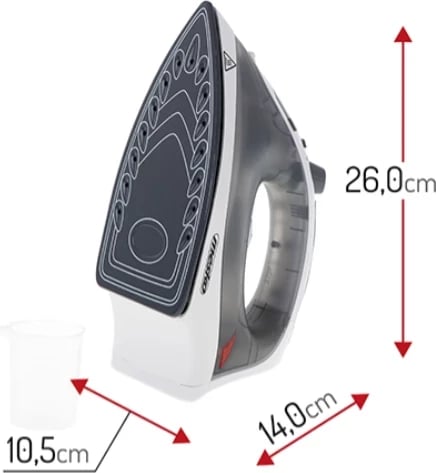 Hekur me avull Adler Mesko MS 5037, 3400 W, Gri