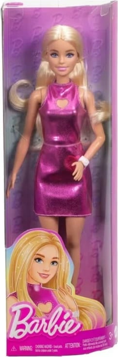 Kukull Barbie Fashionistas Mattel FBR37/HYT88, fustan rozë metalik