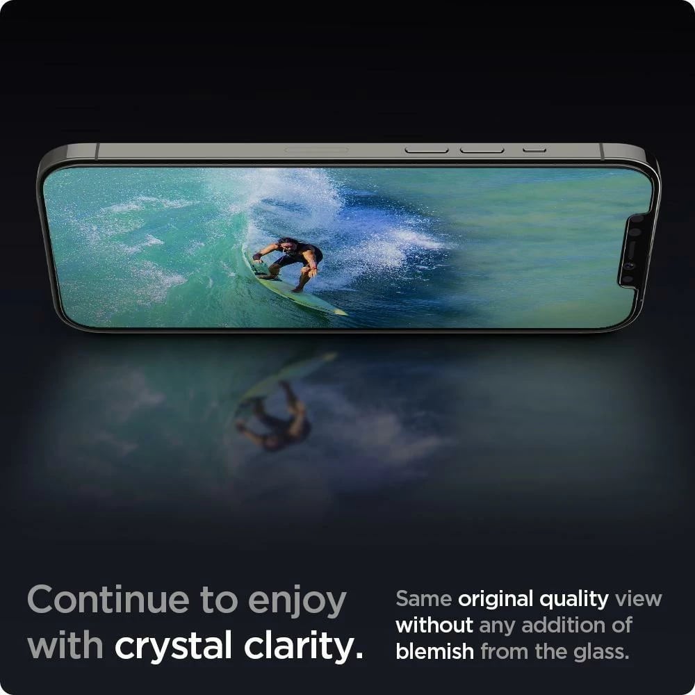 Xham mbrojtës Spigen Glas.tR EZ Fit për iPhone 12 / iPhone 12 Pro, 2 copë