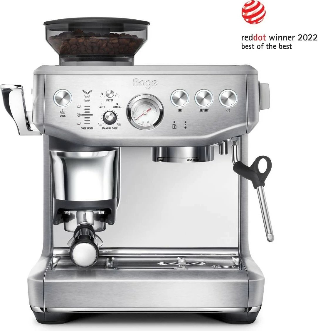 Aparat ekspresi Sage the Barista Express Impress, 250g, 2L, çelik inoks