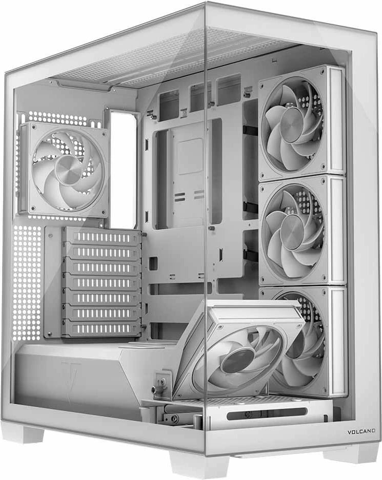 Kasë MODECOM Volcano Stellar 5F ARGB 20, Midi Tower, e bardhë