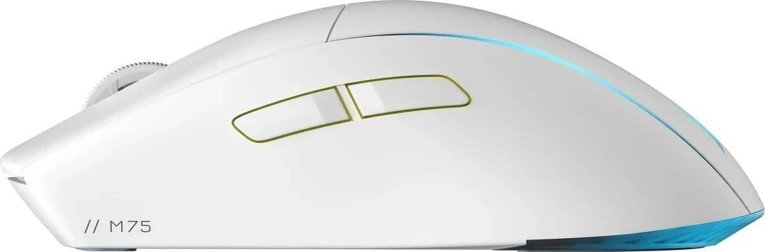 Maus Corsair M75 Wireless, RGB, i bardhë
