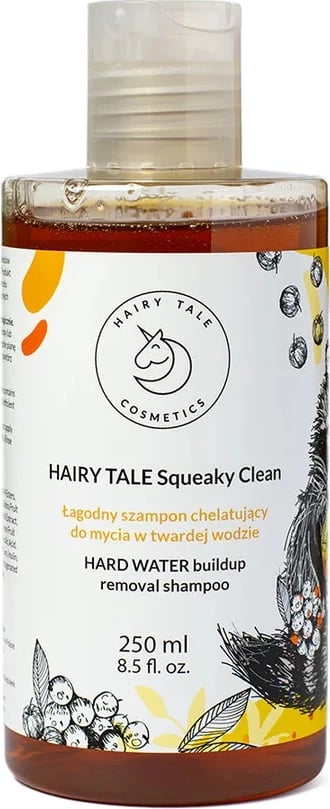 Shampon për femra HAIRY TALE Squeaky Clean Gentle Chelating për ujë të fortë, 250ml