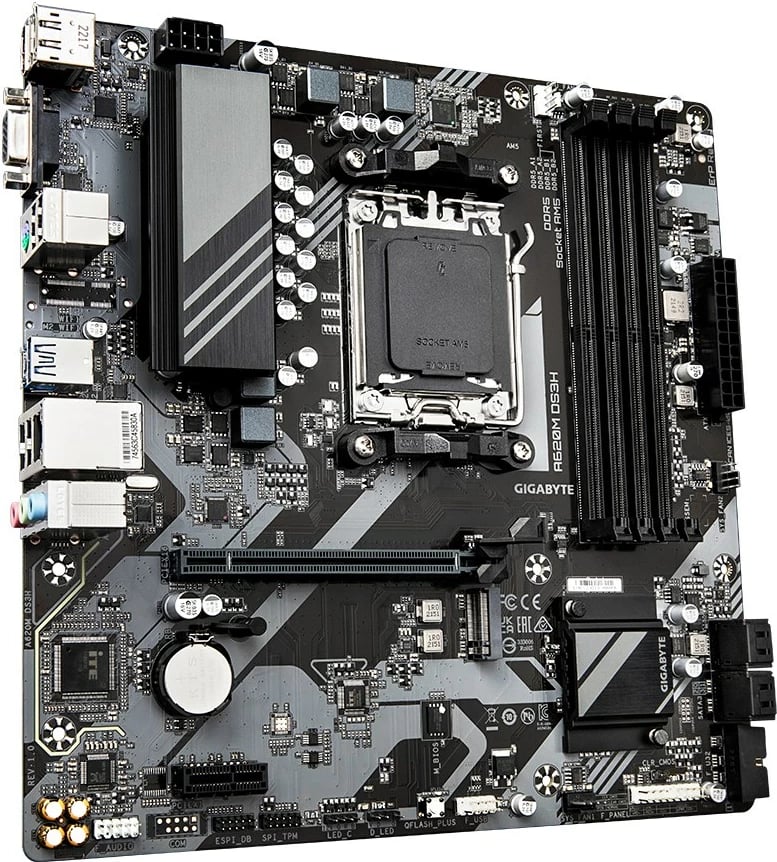 Pllakë amë Gigabyte A620M DS3H, Socket AM5, DDR5, micro ATX