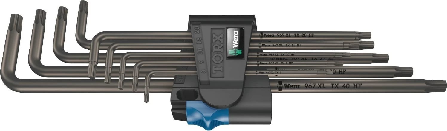 Set çelësash Torx Wera 05024450001, Plastikë, Zi