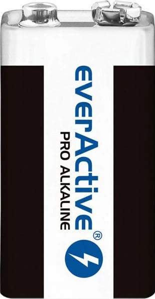 Bateri alkaline everActive Pro 6LR61, 9V   