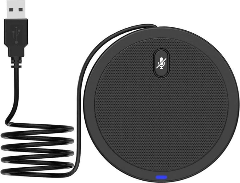 Mikrofon konferencash Techly ICC SH-22, omnidireksional, USB 2.0, i zi