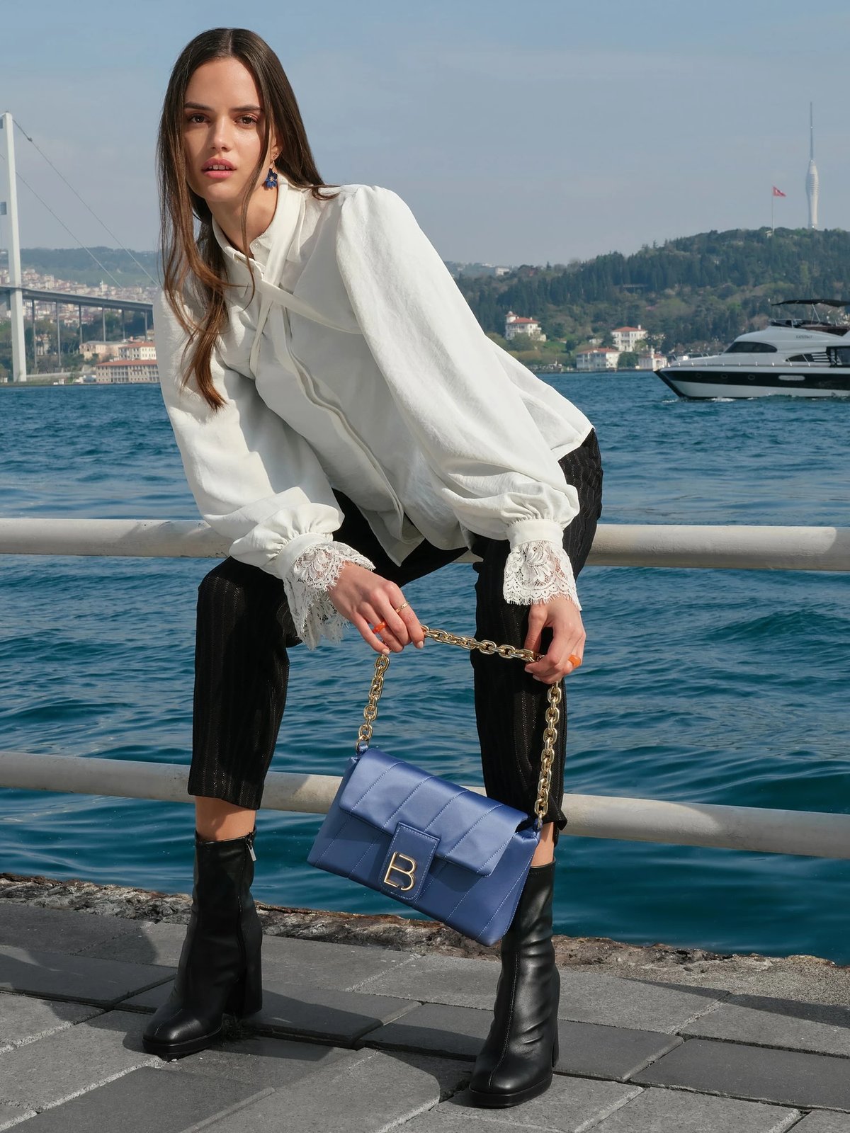 Çantë krahu Lucky Bees, 314, ngjyrë kaltër