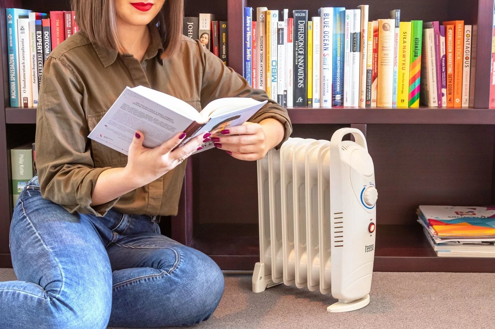 Radiator me vaj Teesa TSA8035, 800 W, i bardhë