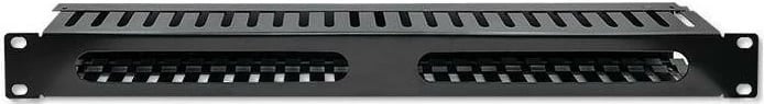 Organizues kabllosh Qoltec 54514, 24 porta, për RACK 19", i zi