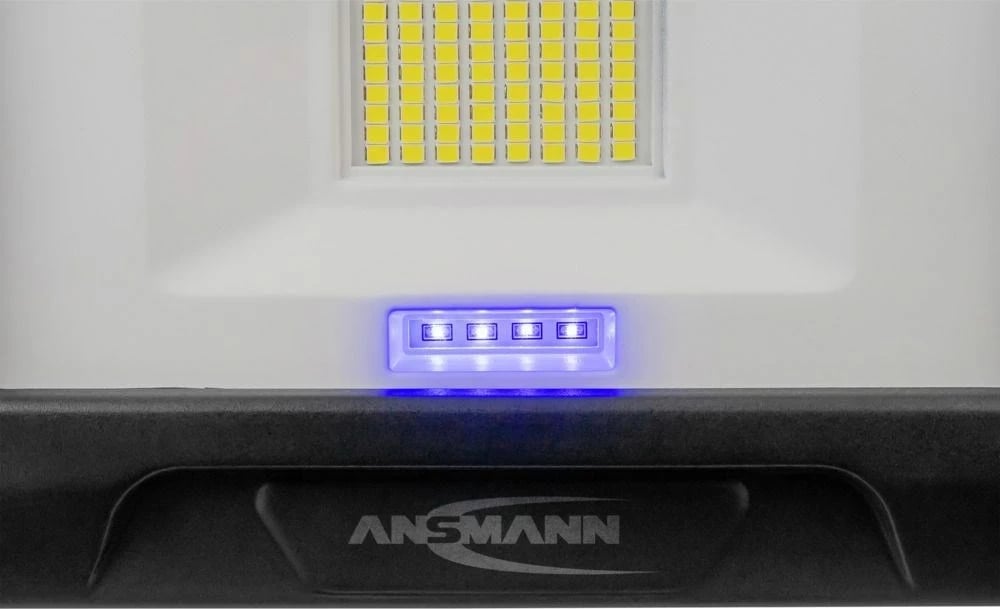Llambë portabile ANSMANN FL20W-R, LED 20W, 4400 mAh, Alumini, e zezë