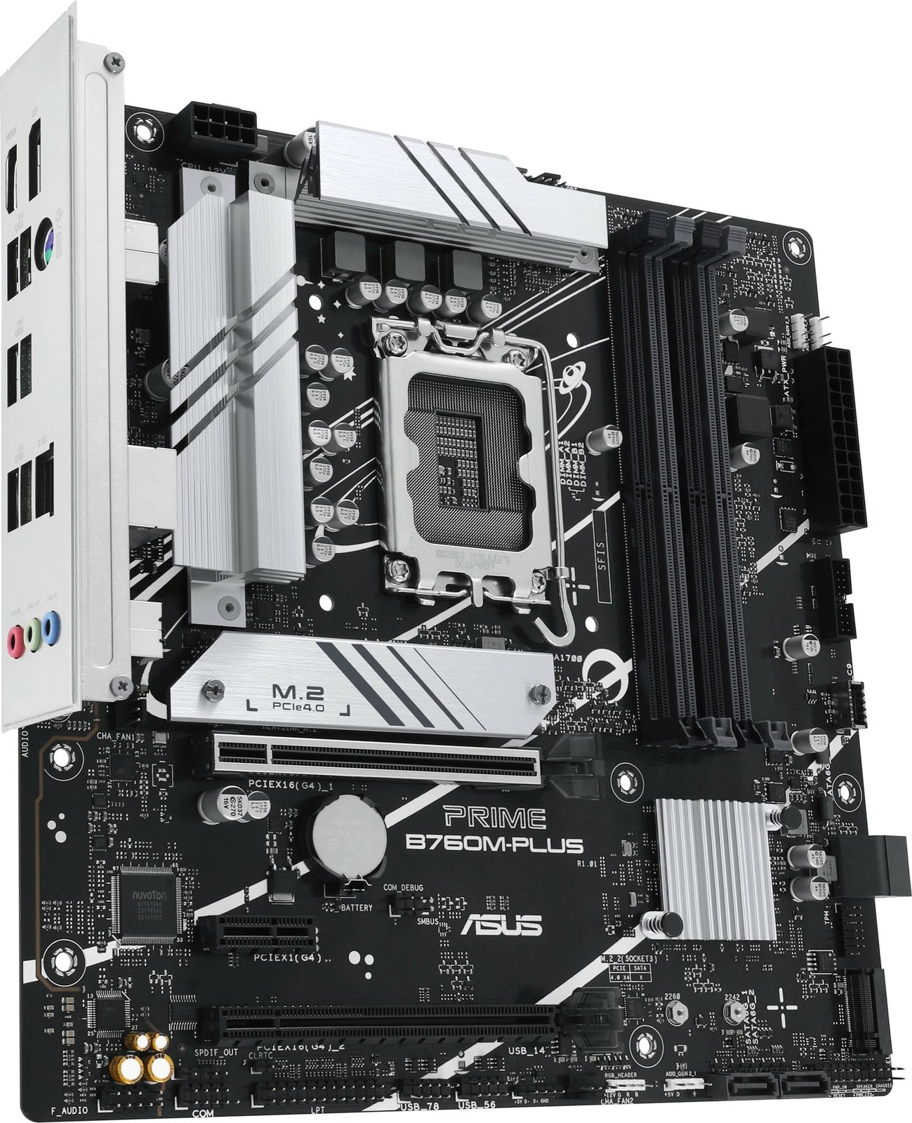Pllakë amë ASUS PRIME B760M-PLUS, Intel, LGA 1700, DDR5-SDRAM, 192 GB