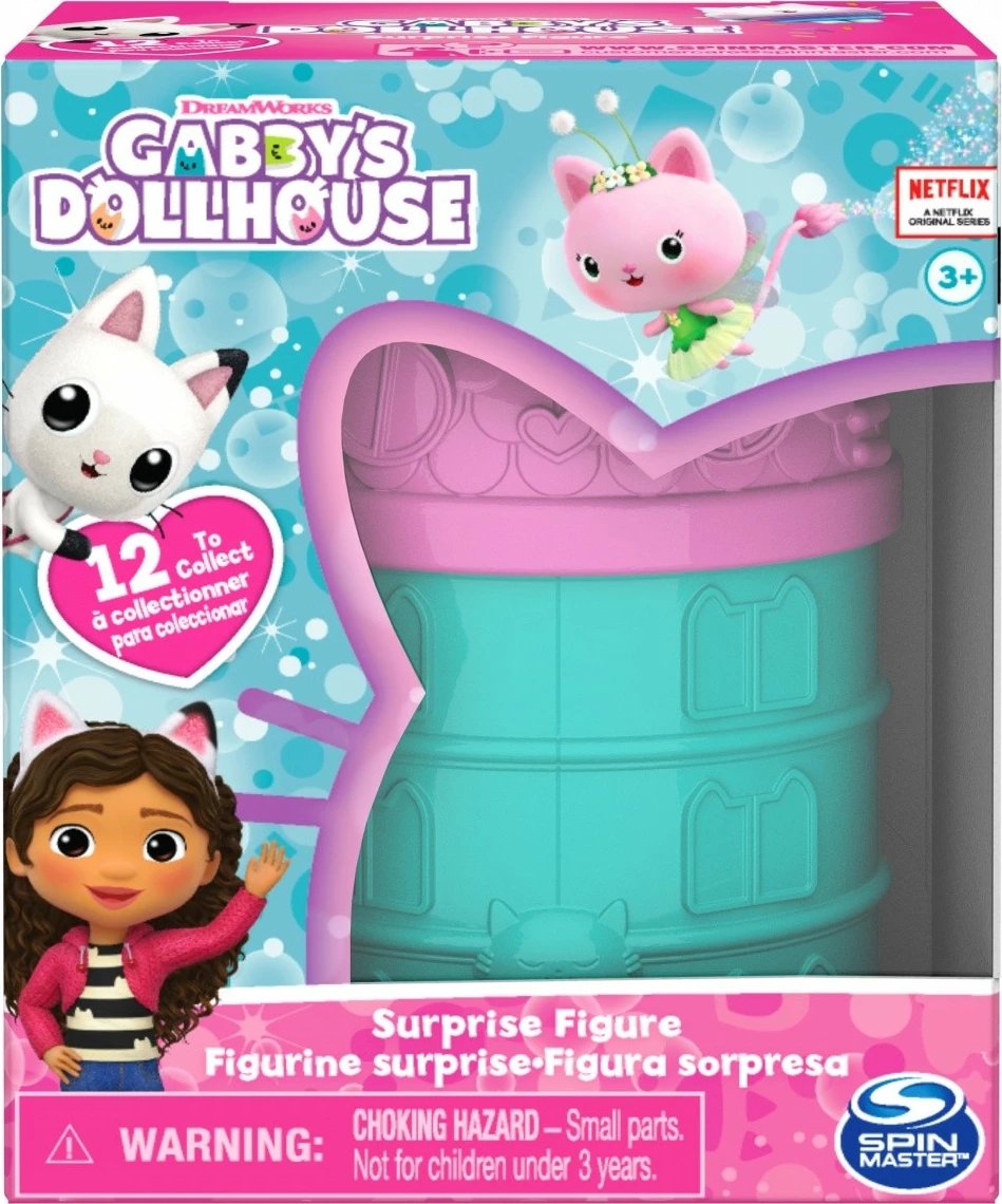 Figurinë surprizë Gabby's Dollhouse Spin Master, 7.6 cm, plastikë, për vajza, shumëngjyrëshe