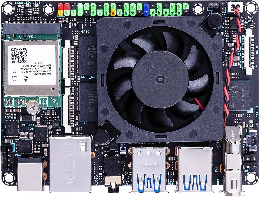 Kasë ASUS Tinker Edge R, Rockchip RK3399Pro, 6GB RAM, 16GB eMMC, Wi-Fi, Bluetooth, NPU, zezë