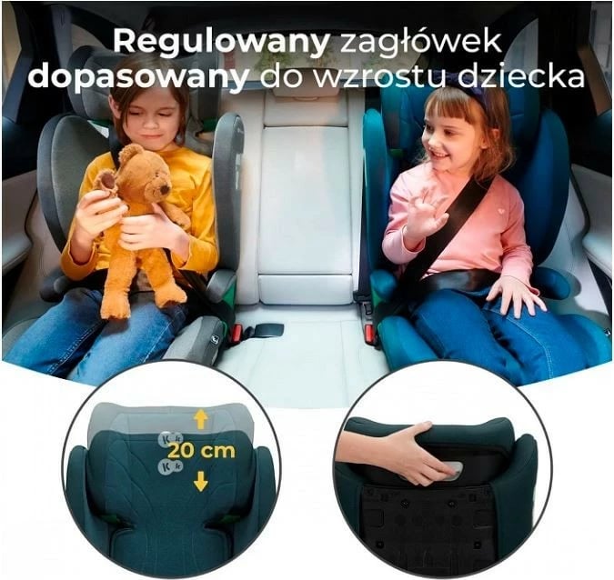Ulëse makine për fëmijë Kinderkraft JUNIOR FIX 2 i-Size, 100-150 cm, Harbor Blue