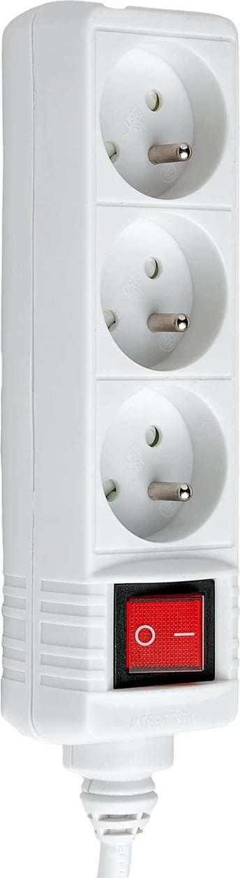 Prizë zgjatuese Hama Standard, 3 dalje, 1.5m, e bardhë