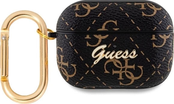 Mbështjellës Guess GUAP2PG4GPK për AirPods Pro 2, me karabinë, i zi