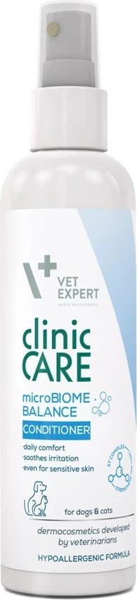 Kondicioner për qime VetExpert Clinic Care microBiome Balance për qen dhe mace, 150 ml