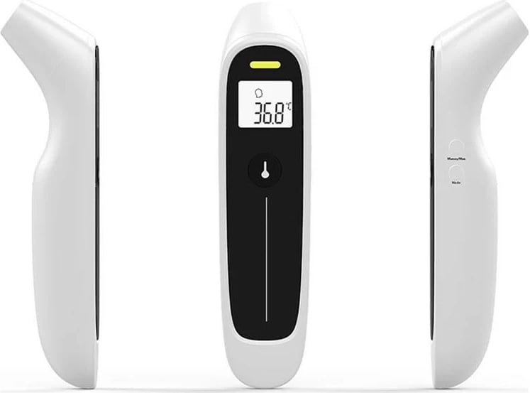 Termometër në vesh Jumper JPD-FR304, Bluetooth 5.0, bardhë e zi
