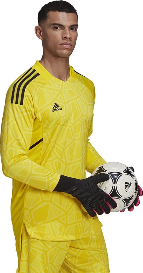 Fanellë portieri për meshkuj adidas, e verdhë