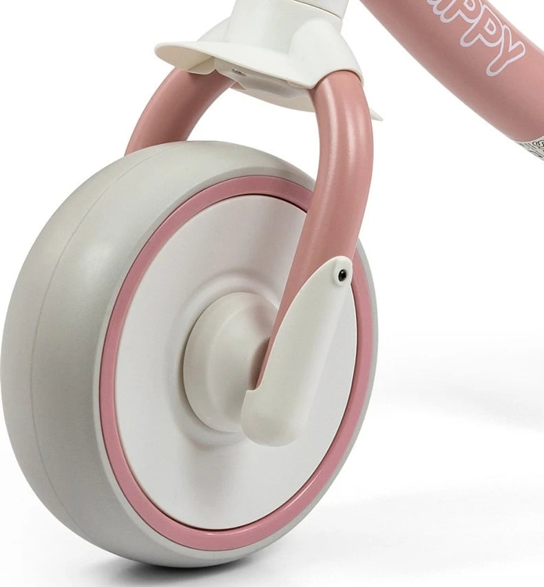 biçikletë balancuese, Milly Mally, Skippy, rrota EVA pa shpim, sedilje e rregullueshme, 18+ muaj, rozë