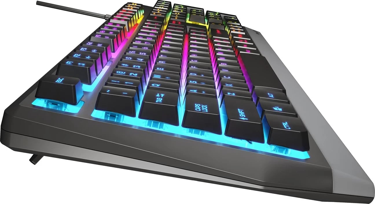 Tastierë GENESIS Rhod 300 RGB, Gaming, USB, QWERTY, Anglisht, E zezë