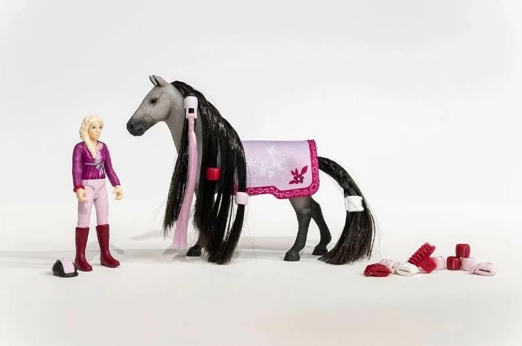 Set lodrash Schleich Starter Set Sofia and Dusty Figures, me aksesorë, për fëmijë