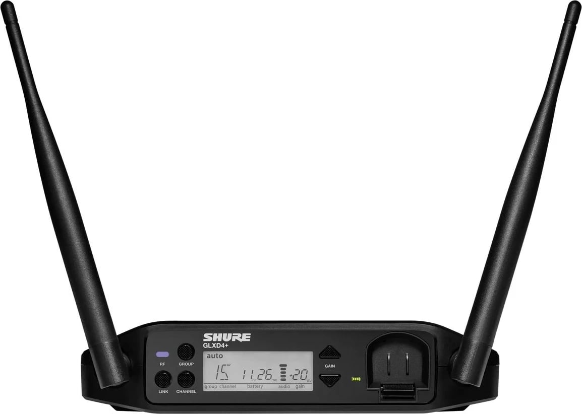 Sistem wireless digjital Shure GLXD14+E-Z4 me bodypack transmitter dhe kabllo për kitarë WA302