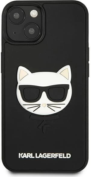 Mbështjellës Karl Lagerfeld Ikonik 3D Rubber për iPhone 13 mini, 5.4", i zi