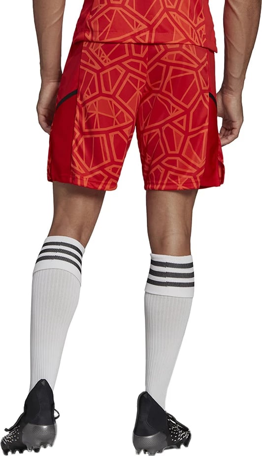 Shorce portieri adidas për meshkuj, të kuqe