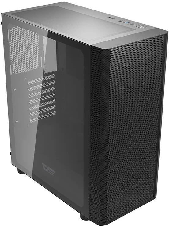 Kasë Darkflash DK360, midi tower, pa ventilatorë, e zezë