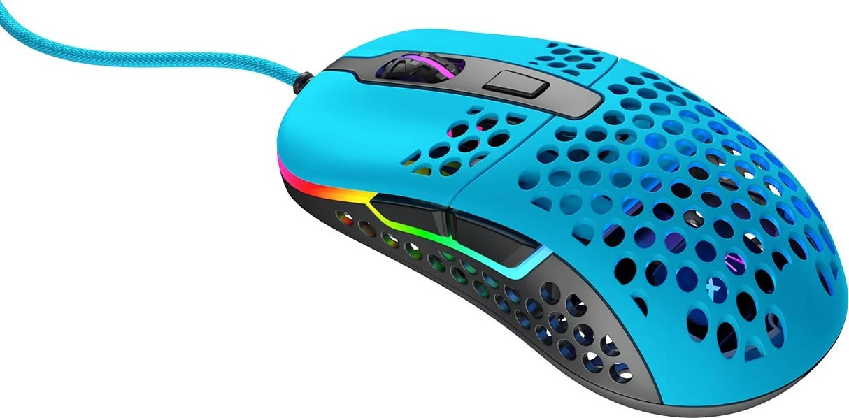 Maus Cherry XTRFY M42, Optik, USB Type-A, 16000 DPI, Blu
