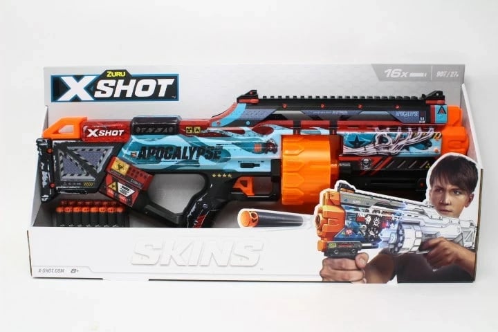 Lansues lodër ZURU X-SHOT Skins Last Launcher16st, shumëngjyrësh