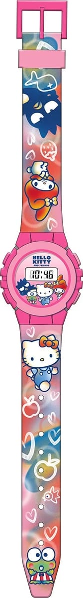 Orë digjitale Hello Kitty Kids Euroswan HK50153, shumëngjyrëshe