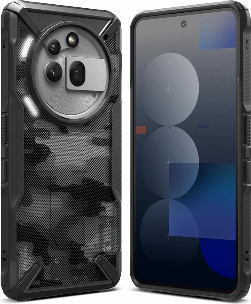 Mbështjellës Ringke Fusion X për Nothing Phone 3A Pro, Clear Grey