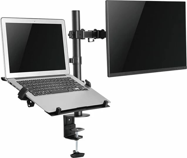 Mbajtëse tavoline për monitor dhe laptop Neomounts FPMA-D550NOTEBOOK, e zezë