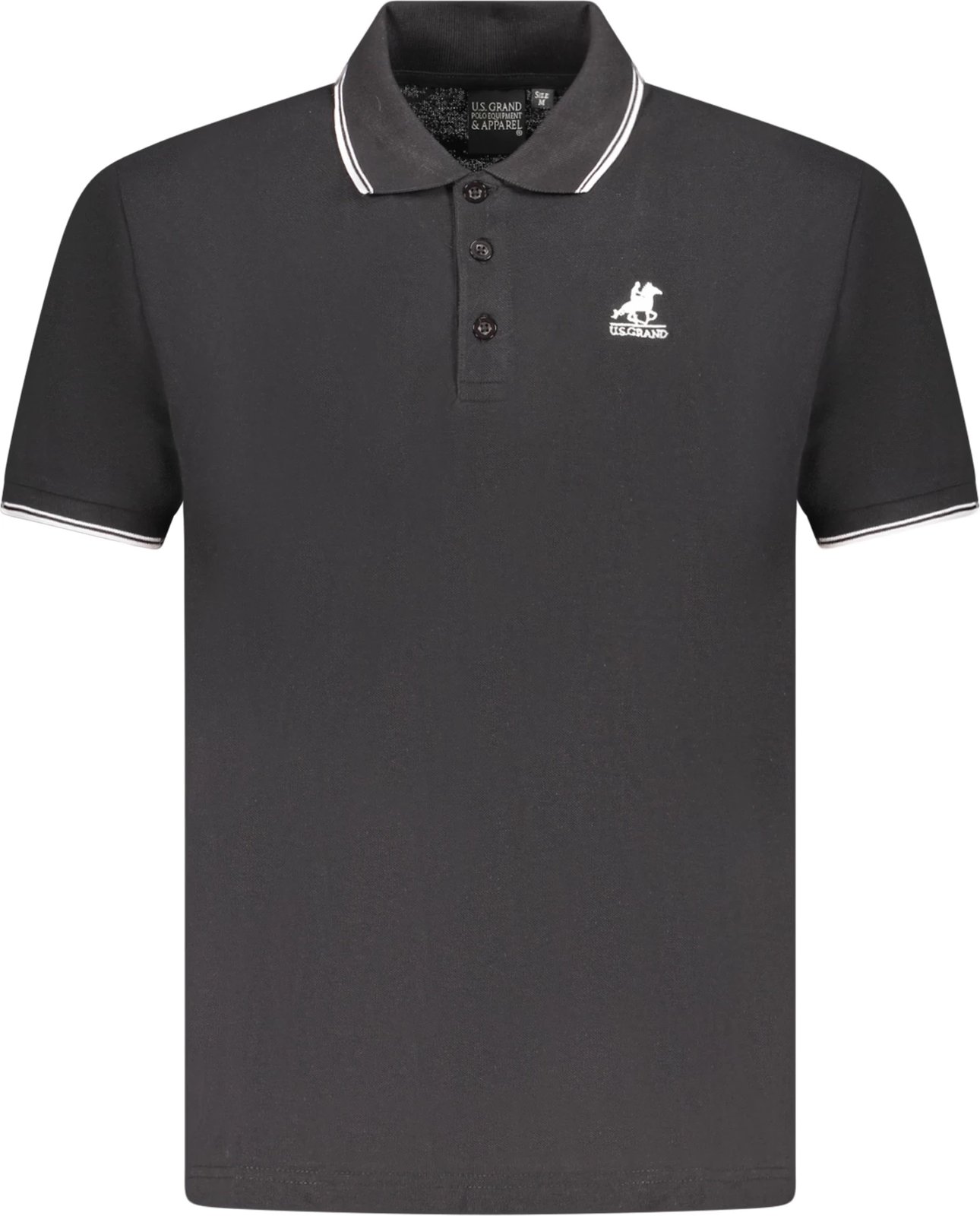 Maicë polo për meshkuj U.S. GRAND POLO, e zezë