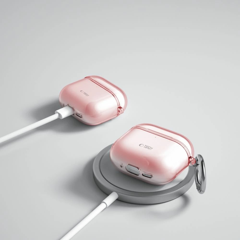 Mbështjellës Tech-Protect FlexAir për AirPods 4, Rozë