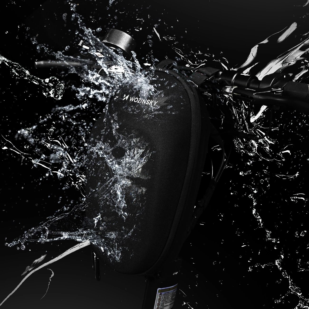 Çantë timoni për trotinet Wozinsky WSB1BK, 4L, e zezë