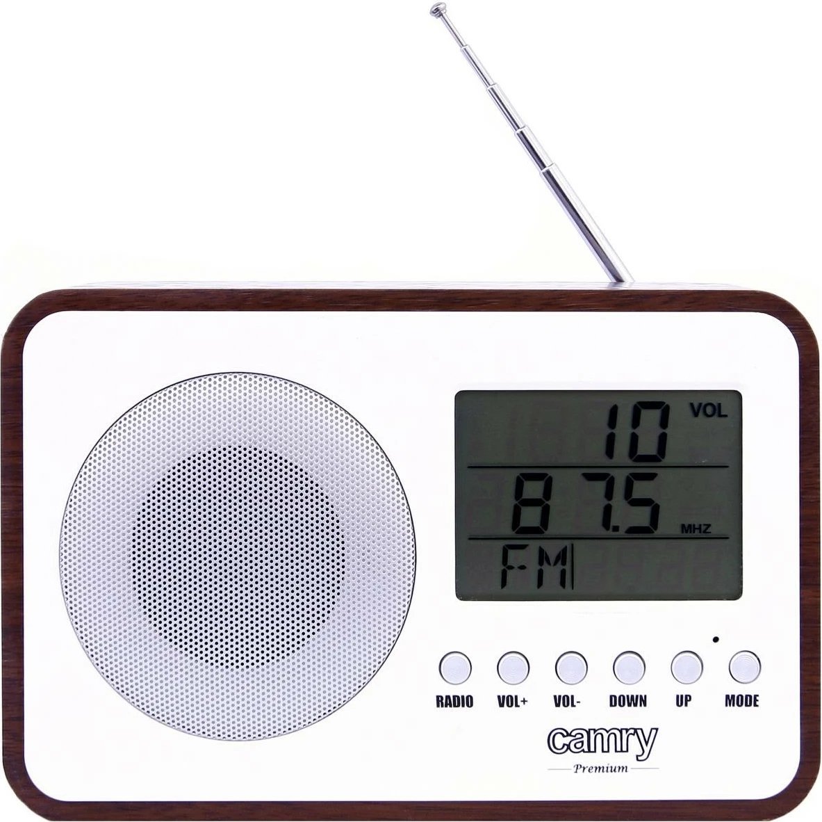 Radio dixhitale tavoline Camry CR1153, me alarm, kafe/bardhë