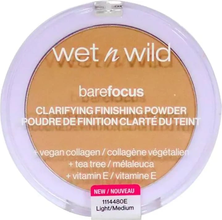 Pudër kompakte Wet n Wild bareFocus 114480E unisex Light/Medium
