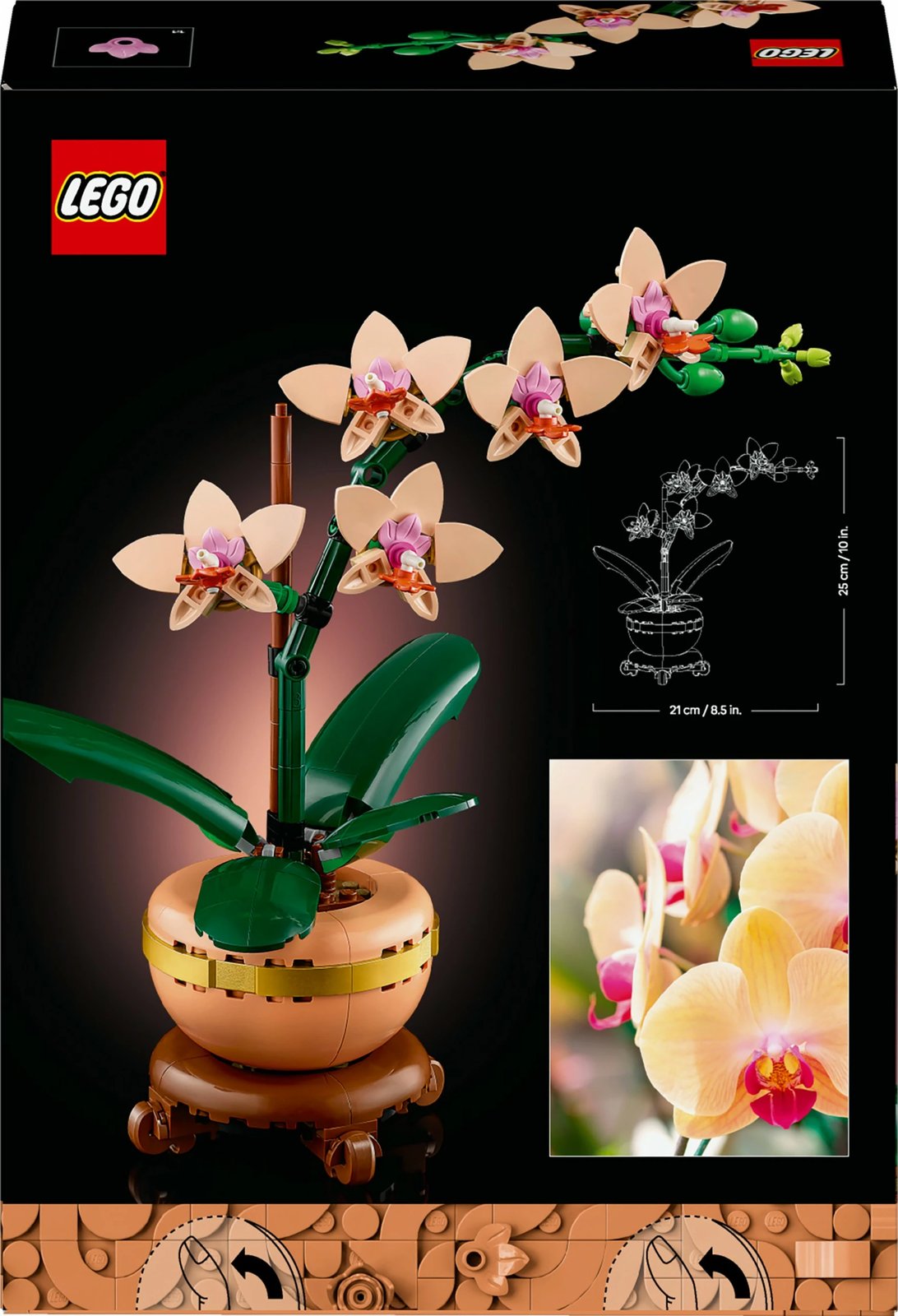 Set ndërtimi LEGO Mini Orchid, 274 pjesë, plastikë, shumëngjyrësh