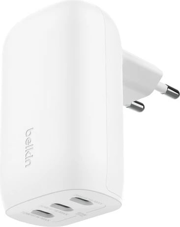 Karikues Belkin WCC002VFWH, 67W, 3 porta USB Type-C, i bardhë