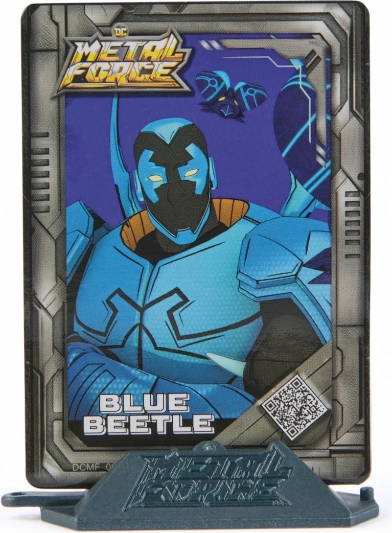 Figurë aksioni Spin Master DC Metal Force Blue Beetle, plastikë, blu