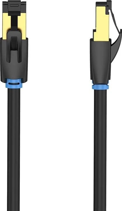 Kabëll Ethernet Vention S/FTP Cat.8 RJ45 15m, i zi