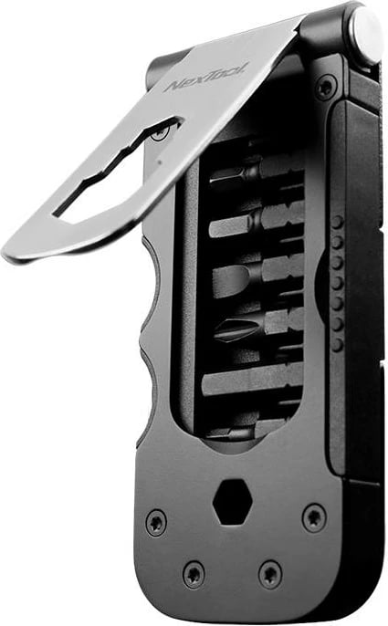 Multitool biçiklete Nextool NE0122, 15 vegla, Inox, Zi/Argjendtë