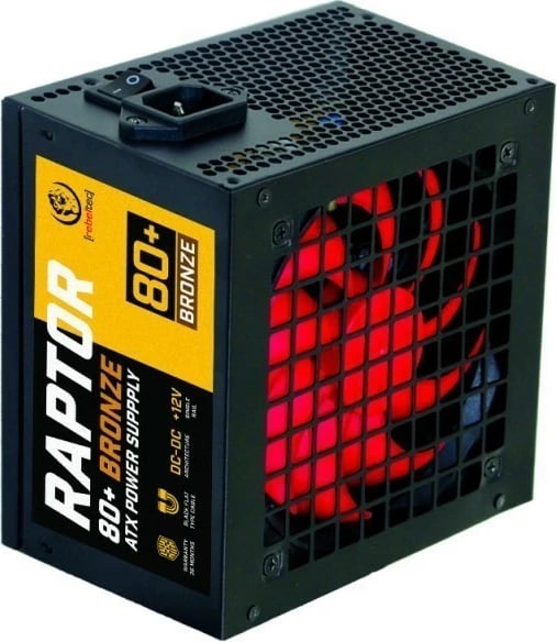 Kasë furnizimi Rebeltec RAPTOR 800W, ATX, 80+ Bronze, DC-DC, e zezë