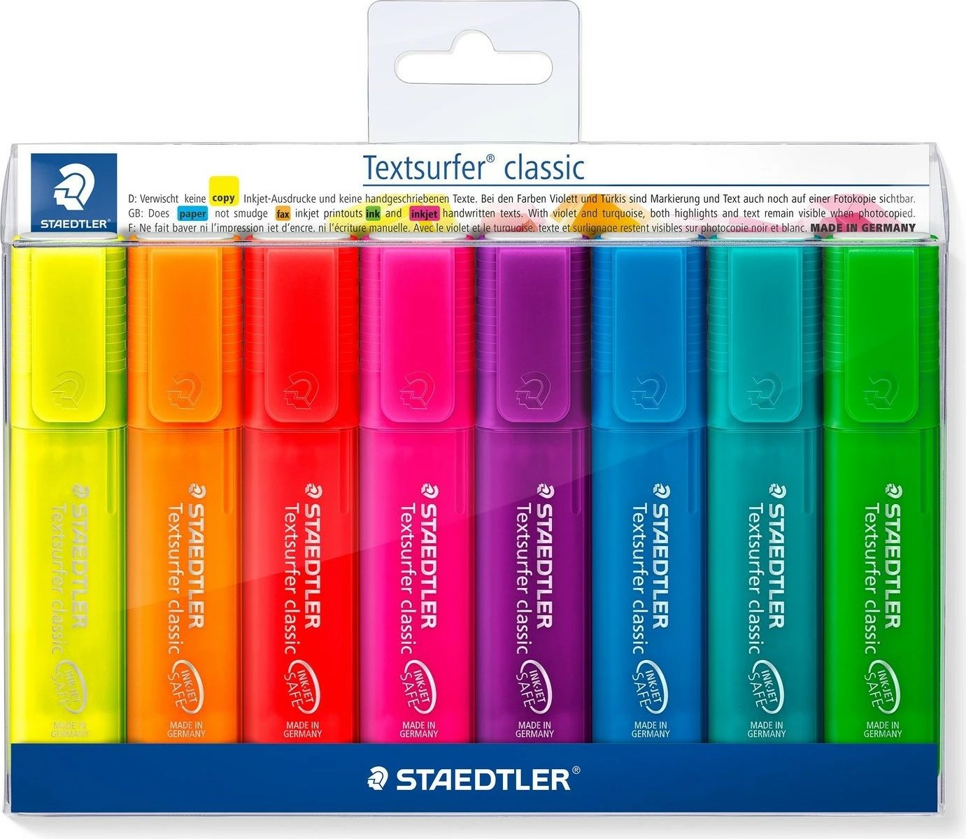 Set markerash STAEDTLER Textsurfer classic 8 copë, multingjyrësh