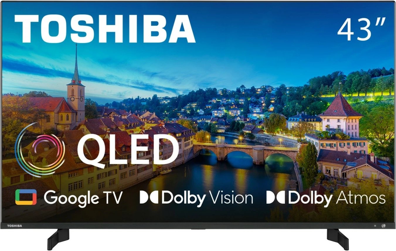 Televizor QLED Toshiba 43QG5E63DG, 43", Ultra HD/4K, Google TV, Dolby Vision, Dolby Atmos